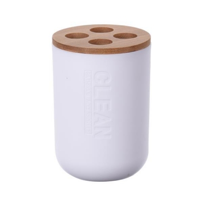 Θήκη για οδοντόβουρτσες πλαστική λευκή Ø7xΥ11εκ. Θήκη για οδοντόβουρτσες πλαστική λευκή Ø7xΥ11εκ.