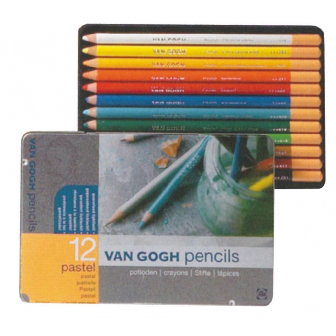 Talens van gogh soft pastel ξυλομπογιές 12 χρώματα