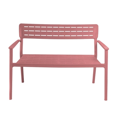 Παγκάκι πλαστικό Nextdeco κόκκινο PP UV protection Υ83×116,8×60εκ.