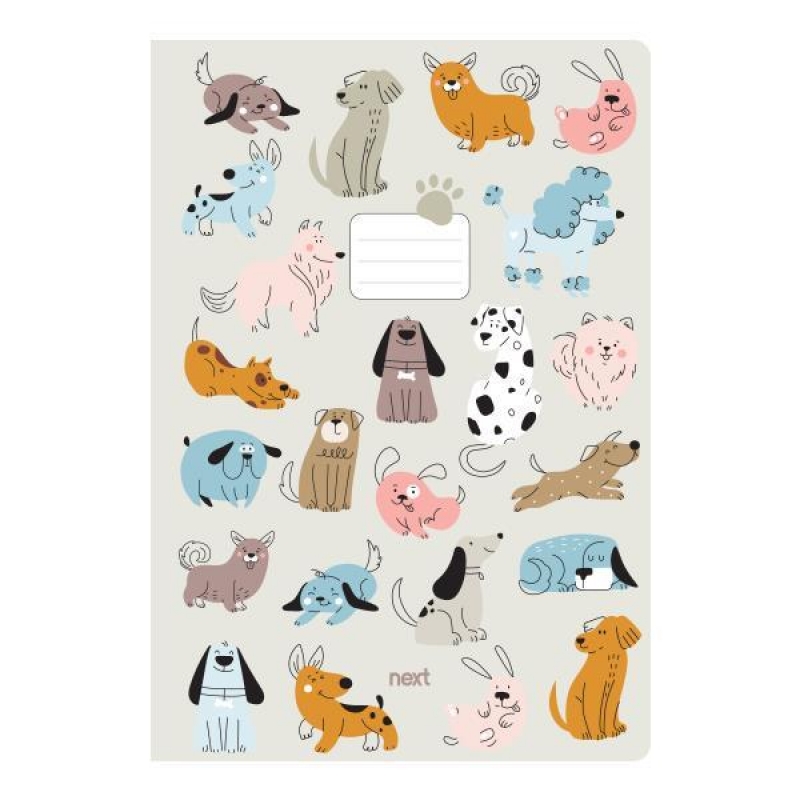 Next trends dogs τετράδιο καρφίτσα 17x25εκ. 40φ. Next trends dogs τετράδιο καρφίτσα 17x25εκ. 40φ.