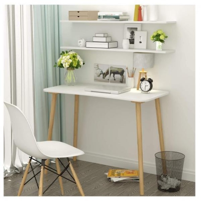 Γραφείο ξύλινο με λευκή επιφάνεια 80x40xΥ73εκ. Γραφείο ξύλινο με λευκή επιφάνεια 80x40xΥ73εκ.