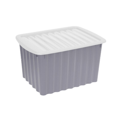 Κουτί αποθήκευσης γκρι Υ23x40x30εκ.