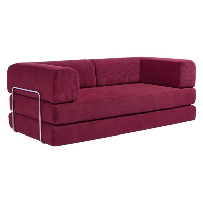 Compressed Nextdeco καναπές-κρεβάτι μπορντώ 200x100x75εκ. Compressed Nextdeco καναπές-κρεβάτι μπορντώ 200x100x75εκ.