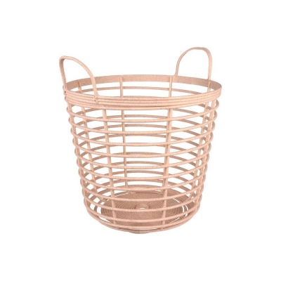 Καλάθι αποθήκευσης ή απλύτων μπεζ Υ40,2x Ø37,4εκ.