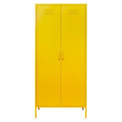 Ντουλάπα μεταλλική Nextdeco δίφυλλη κίτρινη Υ170x76x50εκ. Ντουλάπα μεταλλική Nextdeco δίφυλλη κίτρινη Υ170x76x50εκ.