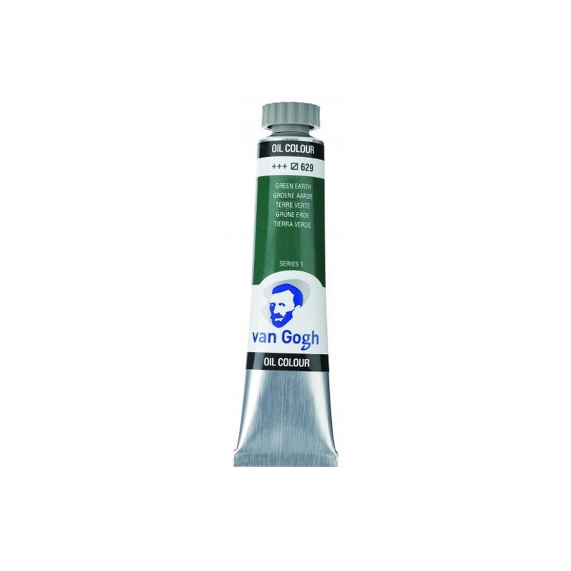 Talens van gogh χρώμα λαδιού 629 green earth 200ml