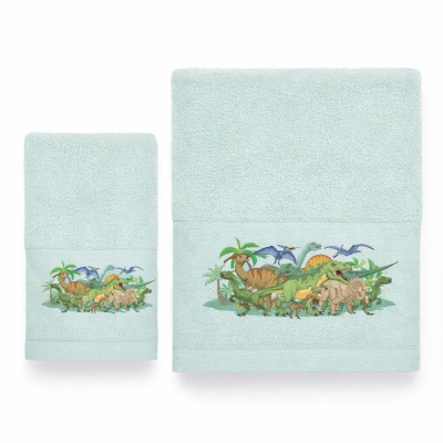 Σετ παιδικές πετσέτες Dinosaurs 100% βαμβάκι πεννιε 480gsm Σετ παιδικές πετσέτες Dinosaurs 100% βαμβάκι πεννιε 480gsm