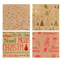 Χαρτί περιτυλίγματος craft ρολό 70x200εκ. Natural Holiday 2