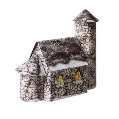 Μοντέλα με κοπτικά από χαρτί 250γρ. "Χριστουγεννιάτικα κτίρια" 21x29.7εκ. (PM-0003)