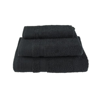 Πετσέτα μονόχρωμη 100% βαμβάκι πεννιε 550gsm 80x150εκ. μαύρο Πετσέτα μονόχρωμη 100% βαμβάκι πεννιε 550gsm 80x150εκ. μαύρο