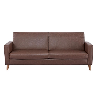Καναπές κρεβάτι τριθέσιος Nextdeco Soho καφέ Υ81x201x90εκ.