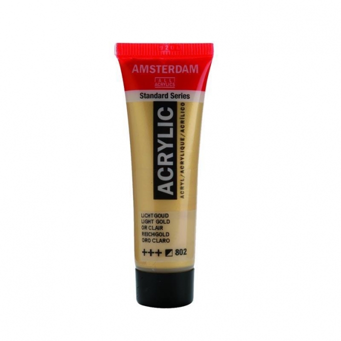 Talens amsterdam ακρυλικό χρώμα 802 light gold 120ml