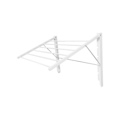 Απλώστρα τοίχου πτυσσόμενη άσπρη Π82x55εκ