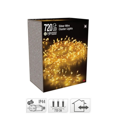 720 λαμπάκια led εξωτ.χώρου θερμό