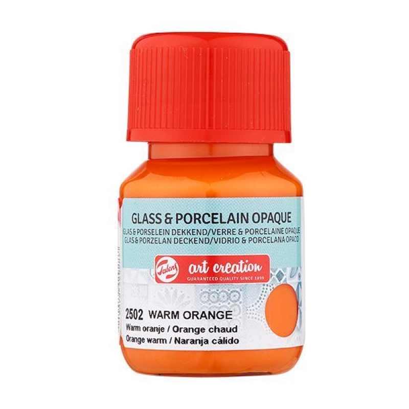 Talens χρώμα glass/porcelain opaque 2502 warm orange 30ml Talens χρώμα glass/porcelain opaque 2502 warm orange 30ml