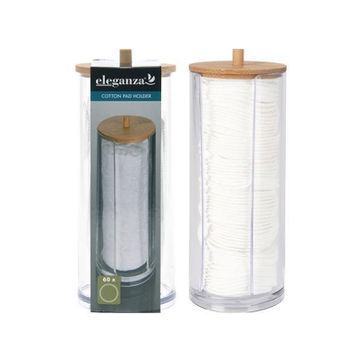 Θήκη για δίσκους ντεμακιγιαζ ακρυλική γεμάτη Ø7xY18,5εκ. Θήκη για δίσκους ντεμακιγιαζ ακρυλική γεμάτη Ø7xY18,5εκ.