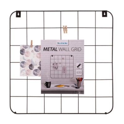 Διακοσμητικό πλέγμα τοίχου, μεταλλικό, με 6 μανταλάκια,48x48εκ. Διακοσμητικό πλέγμα τοίχου, μεταλλικό, με 6 μανταλάκια,48x48εκ.