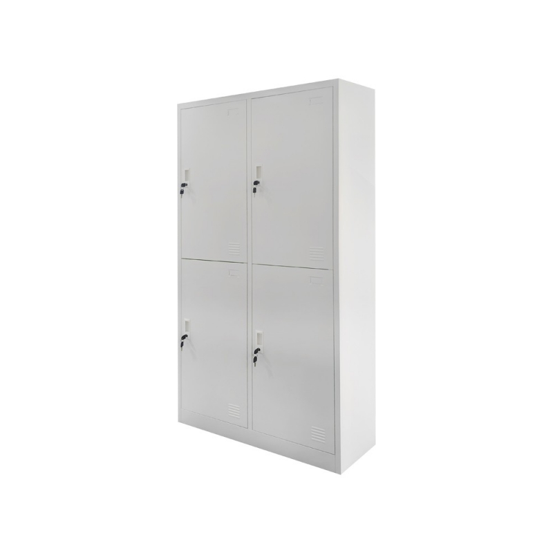 Ντουλάπι μεταλλικό Nextdeco 4 πόρτες με κλειδιά Υ185x90x45εκ.