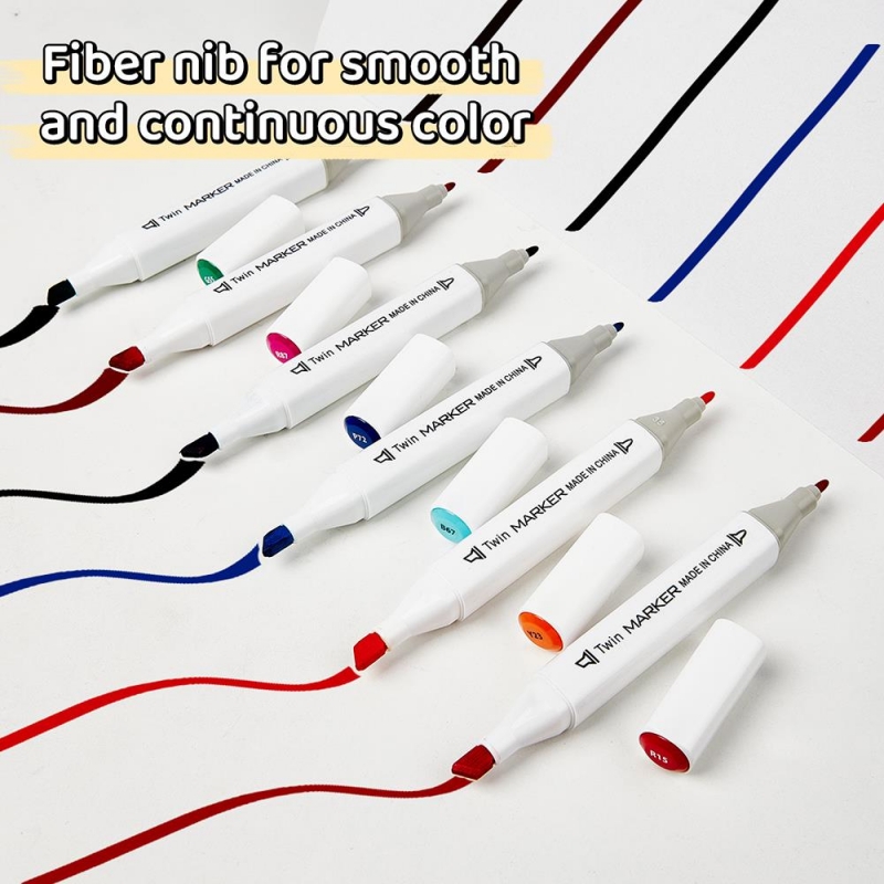 Σετ μαρκαδόροι αλκοόλης 120 χρώματα διπλής γραφής