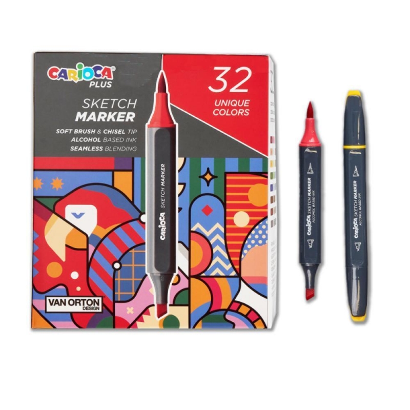 CARIOCA Plus Sketch Marker Hard Box 32 ΤΜΧ CARIOCA Plus Sketch Marker Hard Box 32 ΤΜΧ