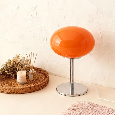 Φωτιστικό επιτραπέζιο μεταλλικό LED Nextdeco πορτοκαλί Υ31xØ20εκ. Φωτιστικό επιτραπέζιο μεταλλικό LED Nextdeco πορτοκαλί Υ31xØ20εκ.