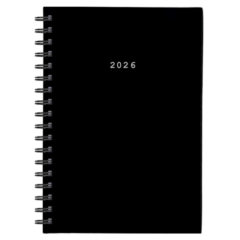 Next ημερολόγιο 2026 basic ημερήσιο σπιράλ μαύρο 12x17εκ. Next ημερολόγιο 2026 basic ημερήσιο σπιράλ μαύρο 12x17εκ.