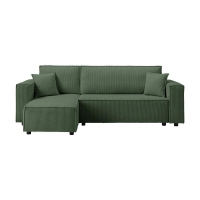 Καναπές - διπλό κρεβάτι Nextdeco γωνιακός με αποθηκευτικό χώρο πράσινο Υ82×240×92-142εκ Καναπές - διπλό κρεβάτι Nextdeco γωνιακός με αποθηκευτικό χώρο πράσινο Υ82×240×92-142εκ