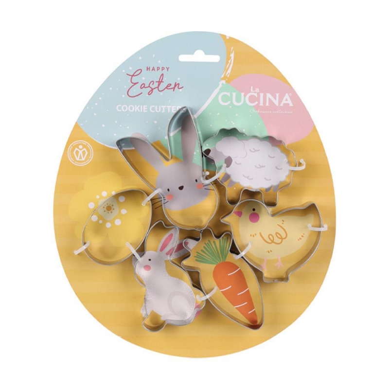 Σετ κουπ πατ ανοξείδωτα 6 Τεμαχίων 7,5×6,5×1,7εκ.