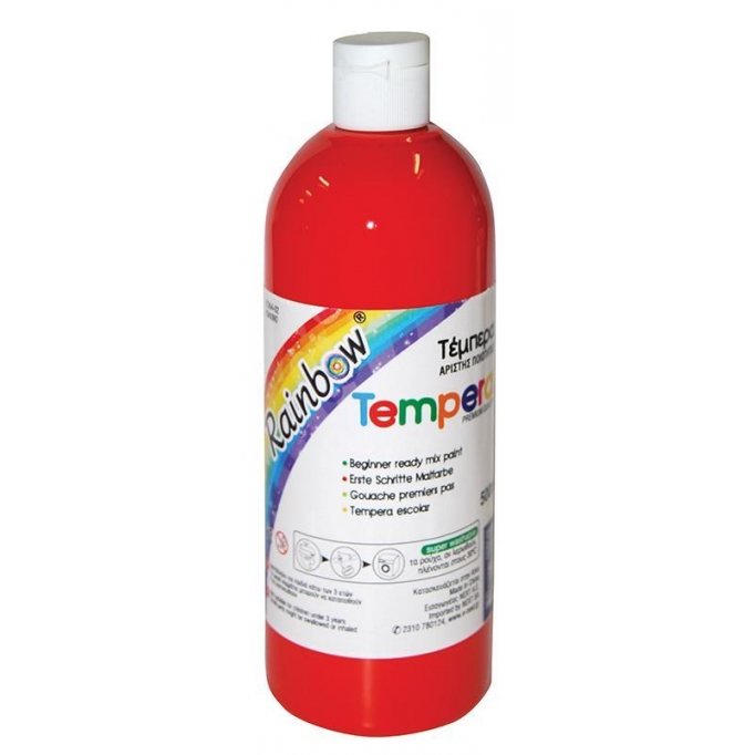 Rainbow τέμπερα κόκκινη 500ml