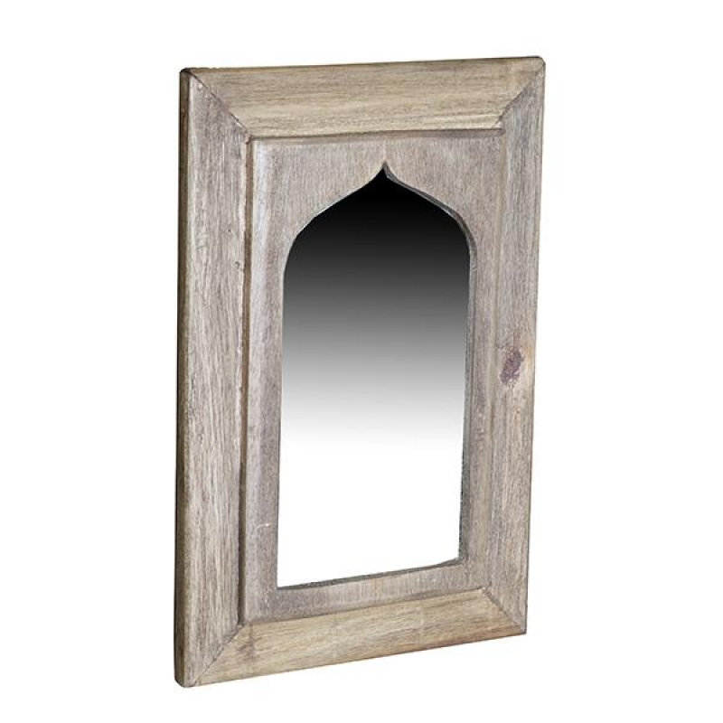 Καθρέπτης τοίχου Nextdeco Tribeca ανακυκλωμένο ξύλο teak Υ39x3x20εκ.