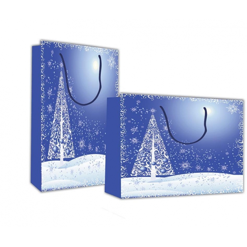 Next χάρτινη τσάντα Χριστουγεννιάτικο τοπίο Υ26x36x12 Next χάρτινη τσάντα Χριστουγεννιάτικο τοπίο Υ26x36x12
