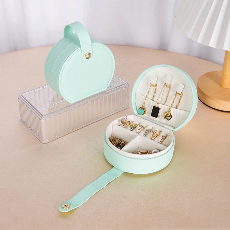 Θήκη κοσμημάτων μικρή γαλάζιο PU Υ5x10x9εκ. Θήκη κοσμημάτων μικρή γαλάζιο PU Υ5x10x9εκ.