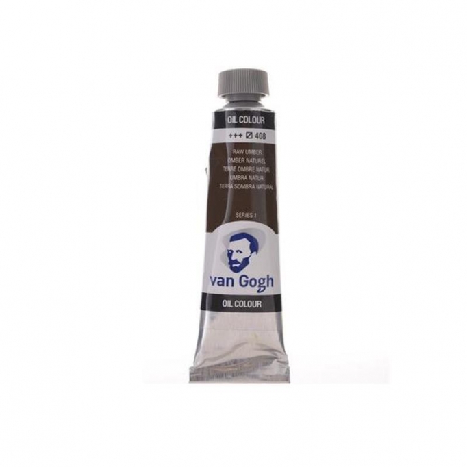 Talens van gogh χρώμα λαδιού 408 raw umber 20ml