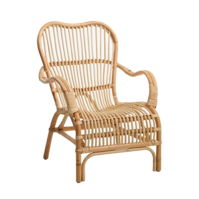 Πολυθρόνα Nextdeco Akela από φυσικό rattan Υ87x80x6εκ.
