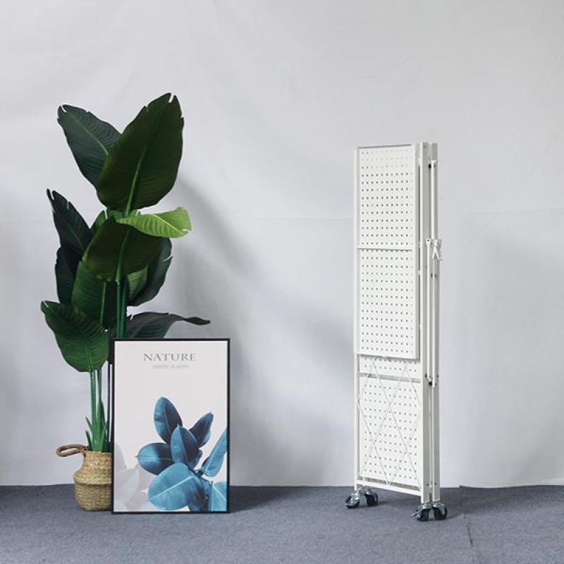 Ραφιέρα μεταλλική Nextdeco αναδιπλούμενη με ρόδες λευκή Υ87x72x36εκ. Ραφιέρα μεταλλική Nextdeco αναδιπλούμενη με ρόδες λευκή Υ87x72x36εκ.