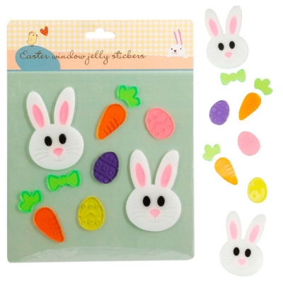Πασχαλινά Jelly Αυτοκόλλητα Παραθύρου λαγουδάκια 20,5×25εκ. Πασχαλινά Jelly Αυτοκόλλητα Παραθύρου λαγουδάκια 20,5×25εκ.