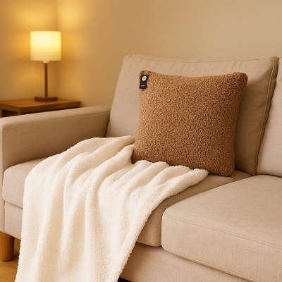 Κουβέρτα teddy fleece εκρού 150x120εκ. Κουβέρτα teddy fleece εκρού 150x120εκ.