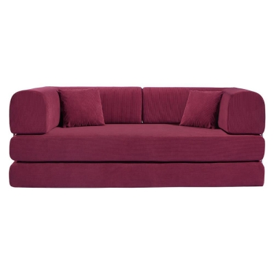 Compressed Nextdeco καναπές-κρεβάτι μπορντώ 200x100x75εκ.