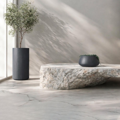 Γλάστρα - κασπώ Coro γραφίτης Y70xΦ40εκ.