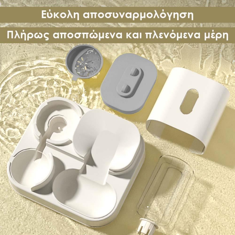 Ταΐστρα - ποτίστρα κατοικιδίων γκρι Υ27×27×23εκ.