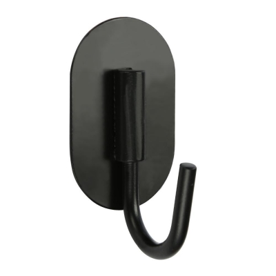 Αυτοκόλλητο άγκιστρο Υ7,58x4,42x4εκ. μαύρο Αυτοκόλλητο άγκιστρο Υ7,58x4,42x4εκ. μαύρο