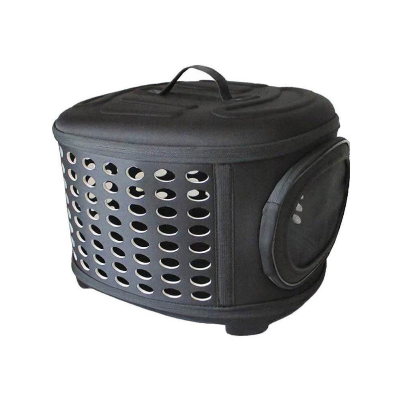 Τσάντα μεταφοράς κατοικιδίων με τρύπες μαύρη Υ32×43×38εκ.