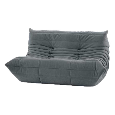 Καναπές διθέσιος Nextdeco Togo Αlcantara σκούρο γκρι Υ70x132x102εκ Καναπές διθέσιος Nextdeco Togo Αlcantara σκούρο γκρι Υ70x132x102εκ