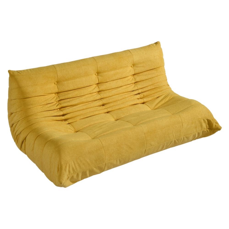Compressed Nextdeco καναπές τριθέσιος Togo κίτρινος Υ70x174x102εκ. Compressed Nextdeco καναπές τριθέσιος Togo κίτρινος Υ70x174x102εκ.