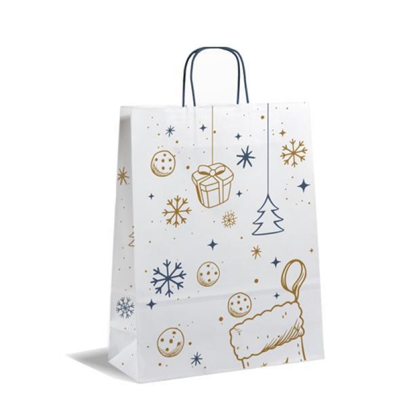 Next χάρτινη τσάντα "Christmas white" Υ35x26x12εκ. Next χάρτινη τσάντα "Christmas white" Υ35x26x12εκ.