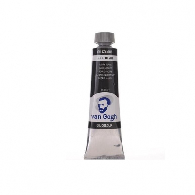 Talens van gogh χρώματα λαδιού 60ml (701-Ivory Black)