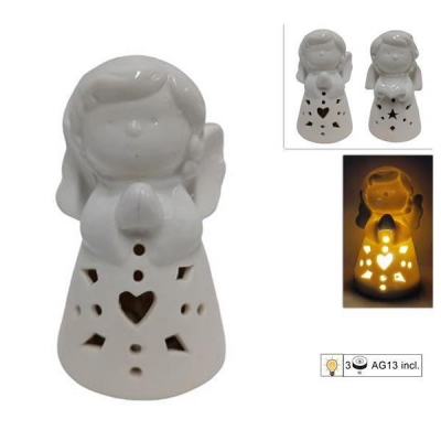 Χριστουγεννιάτικο διακοσμητικό αγγελάκι φωτιζόμενο Υ9xØ5εκ. Χριστουγεννιάτικο διακοσμητικό αγγελάκι φωτιζόμενο Υ9xØ5εκ.