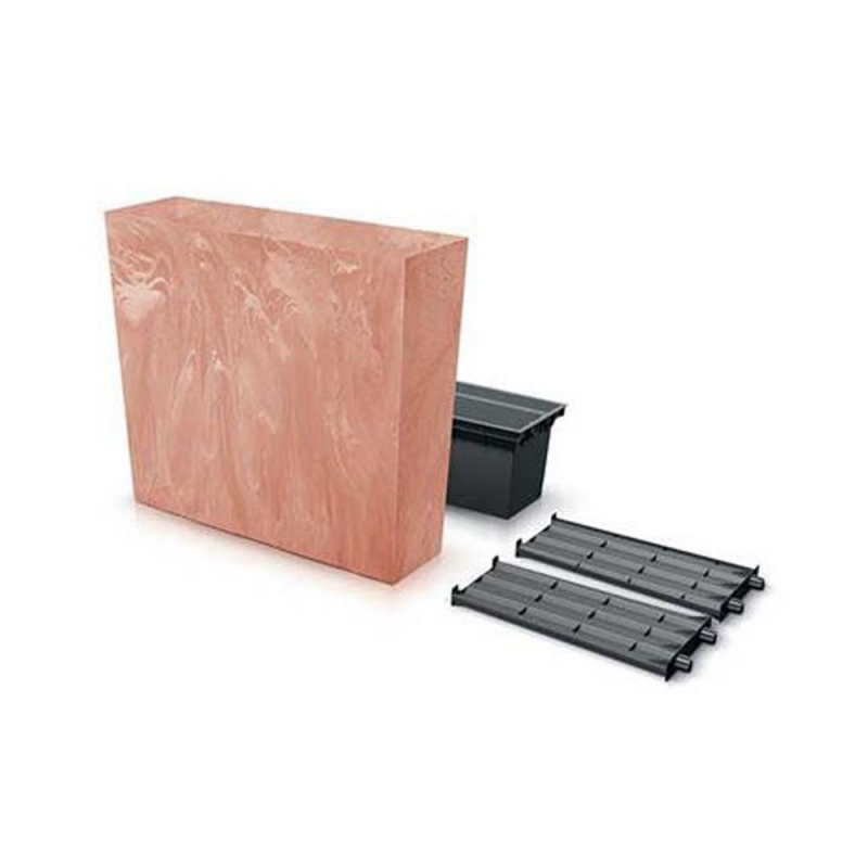 Ζαρτινιέρα terracotta beton effect Y49,8x58x18εκ. Ζαρτινιέρα terracotta beton effect Y49,8x58x18εκ.