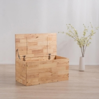Ξύλινο κουτί ορθογώνιο Nextdeco Natural Υ39x40x80εκ.