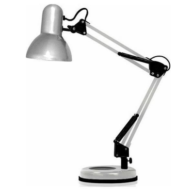 Φωτιστικό σχεδιαστηρίου Ε27 με βάση ασημί Y53x15,5x15,5εκ. Φωτιστικό σχεδιαστηρίου Ε27 με βάση ασημί Y53x15,5x15,5εκ.